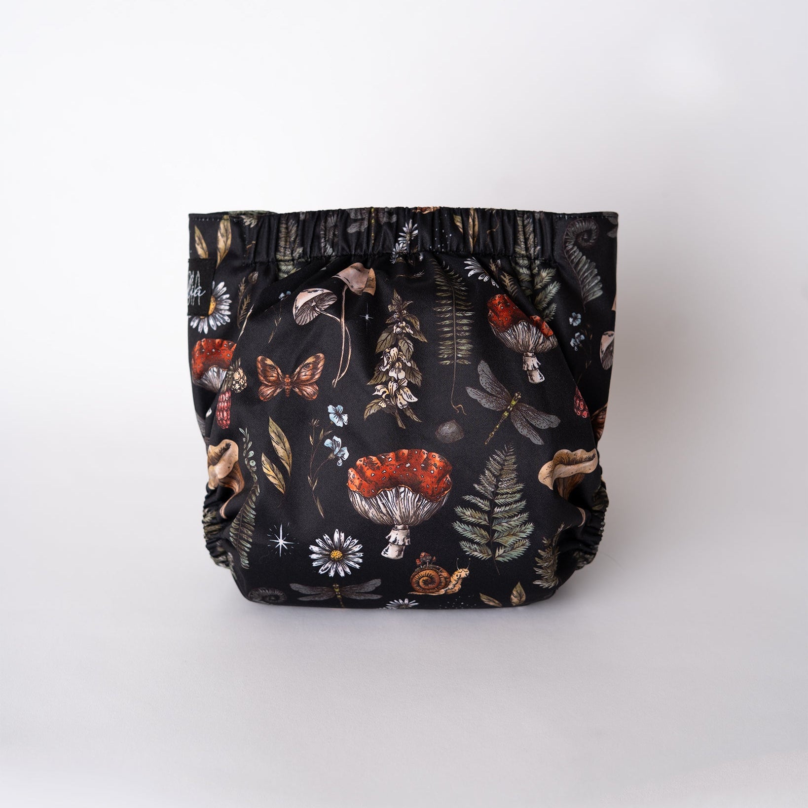 Midnight Flora Pocket Cloth Diaper V2 (Blackout) | Dark