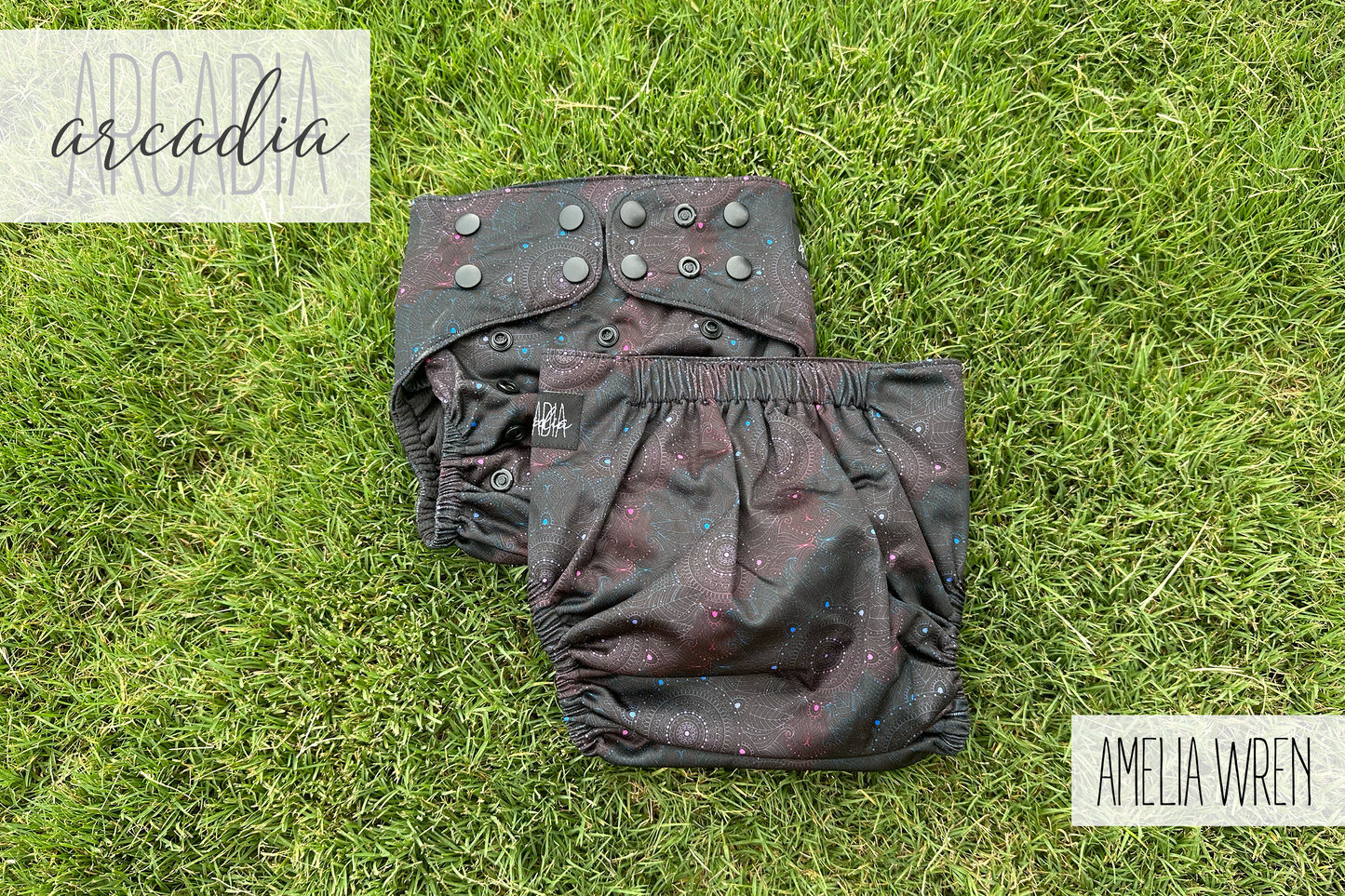 Amelia Wren (Black Out) Pocket Diaper