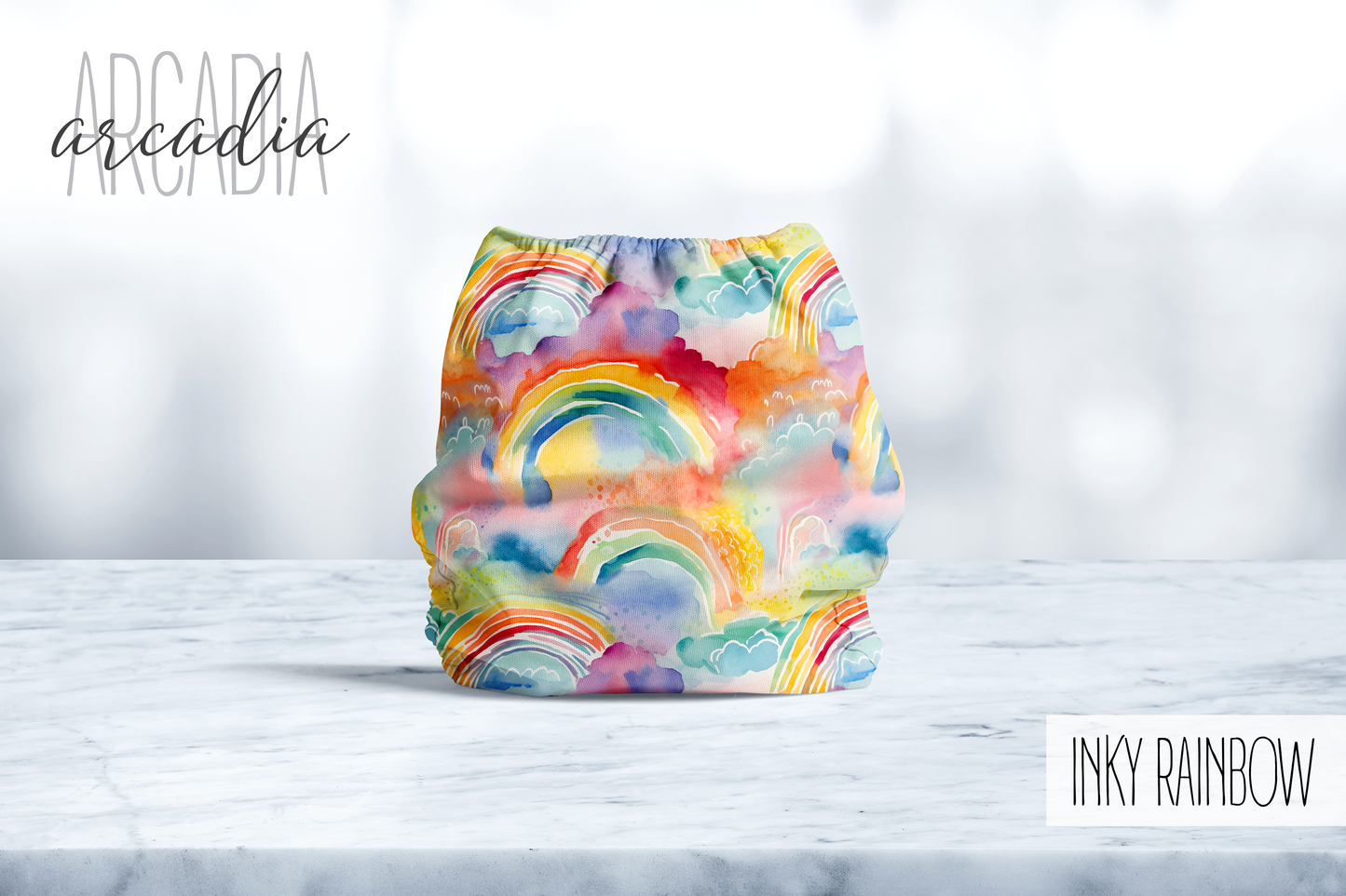 Inky Rainbow Pocket Diaper