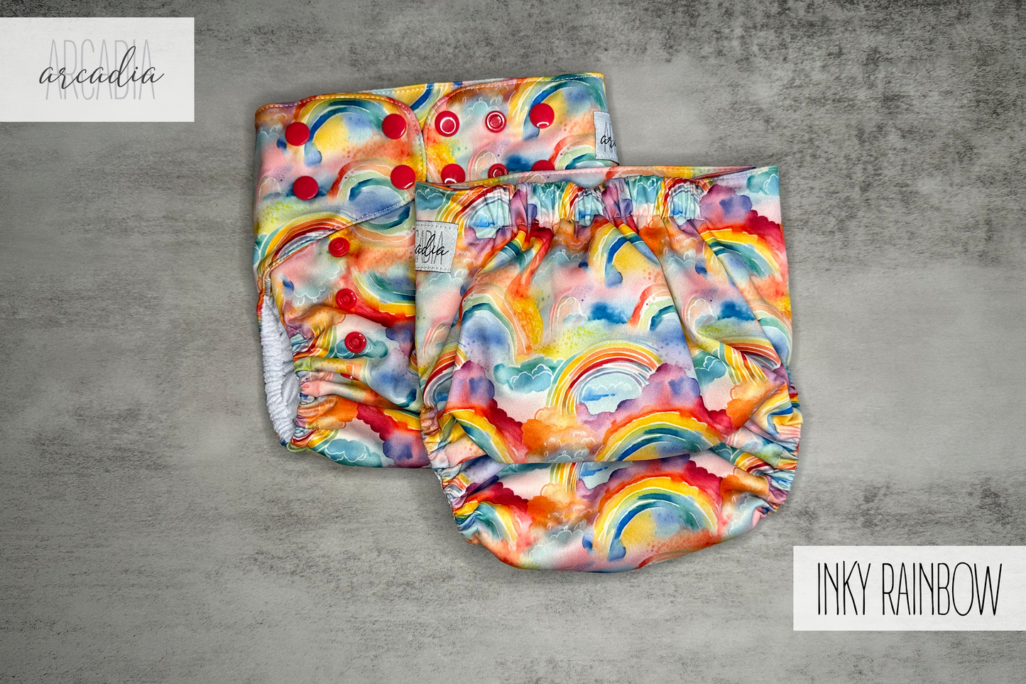 Inky Rainbow Pocket Diaper