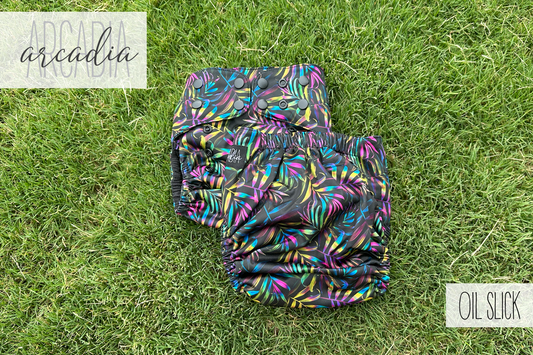 Oil Slick (Black Out) Pocket Diaper