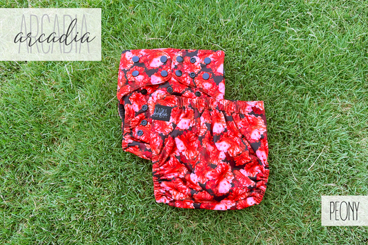 Peony (Black Out) Pocket Diaper